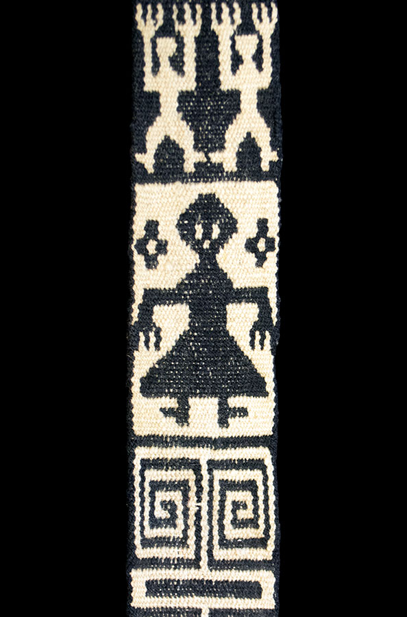 Tocado masculino de Textil, Mapuche